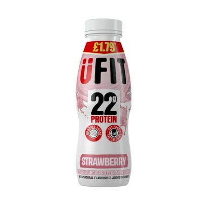 UFIT High Protein Shake Drink Strawberry 22g PM £1.79 310ml