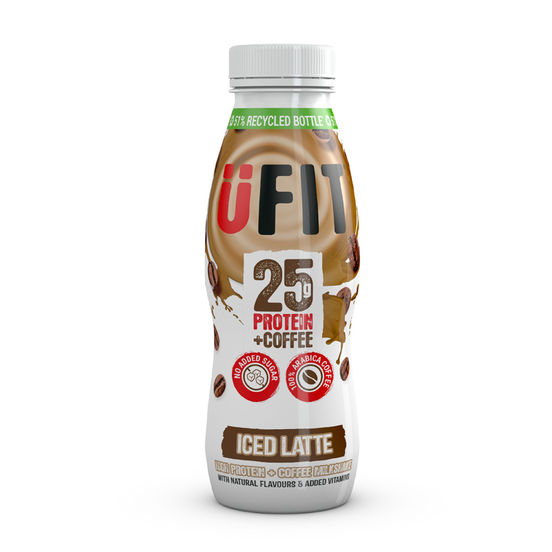 UFIT High Protein Shake Drink Iced Latte 25g 330ml