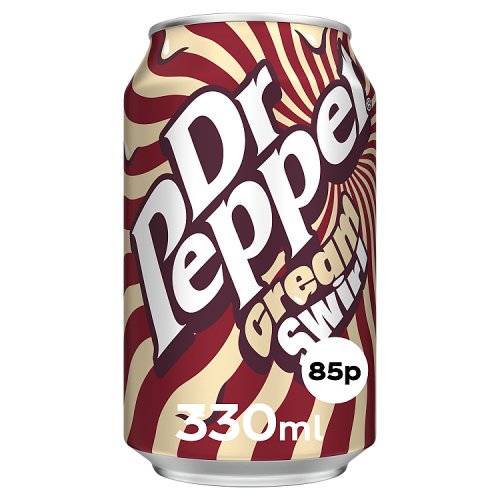 Dr Pepper Cream Swirl 330ml PM 85p NEW