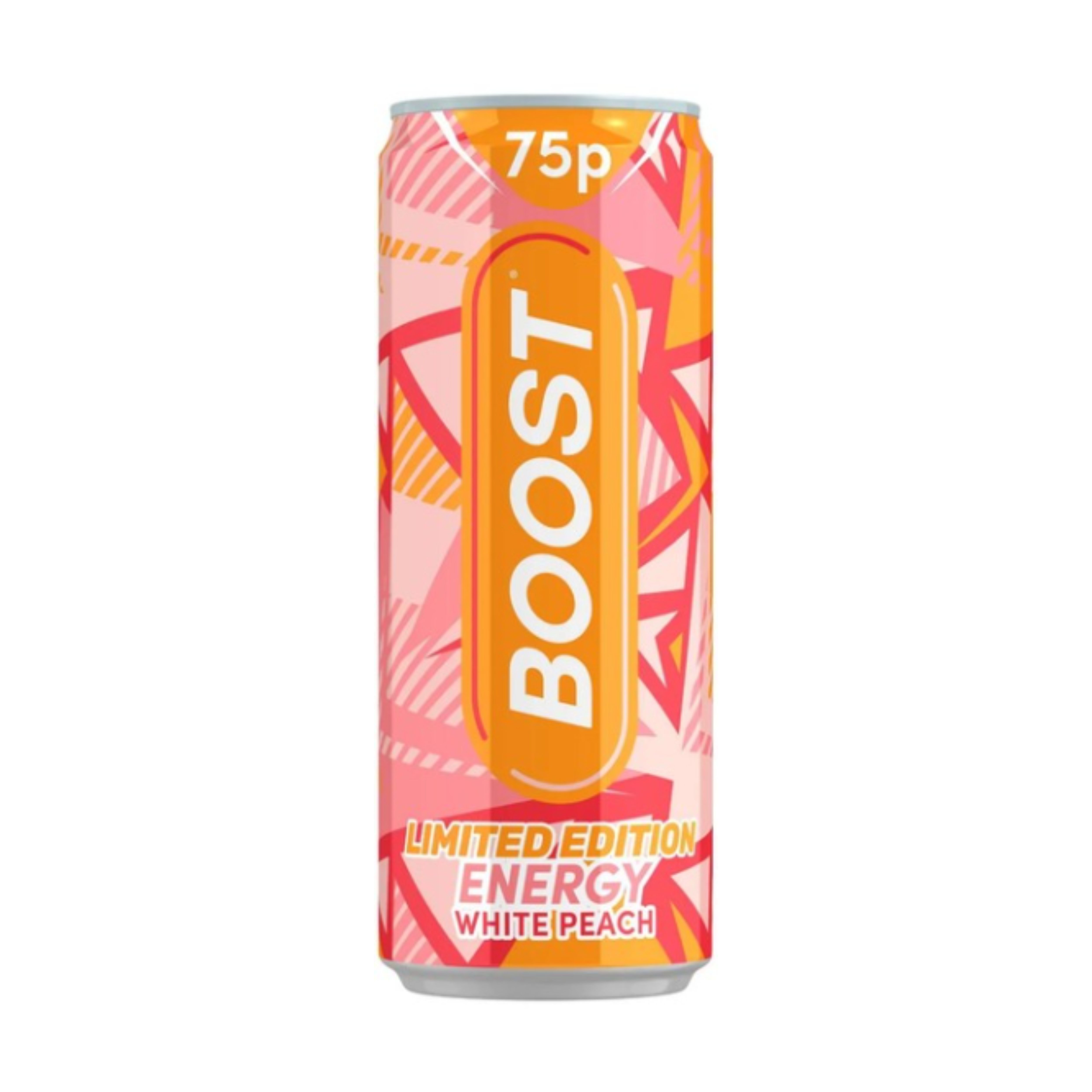 Boost Energy White Peach PM 75p Ltd 250ml