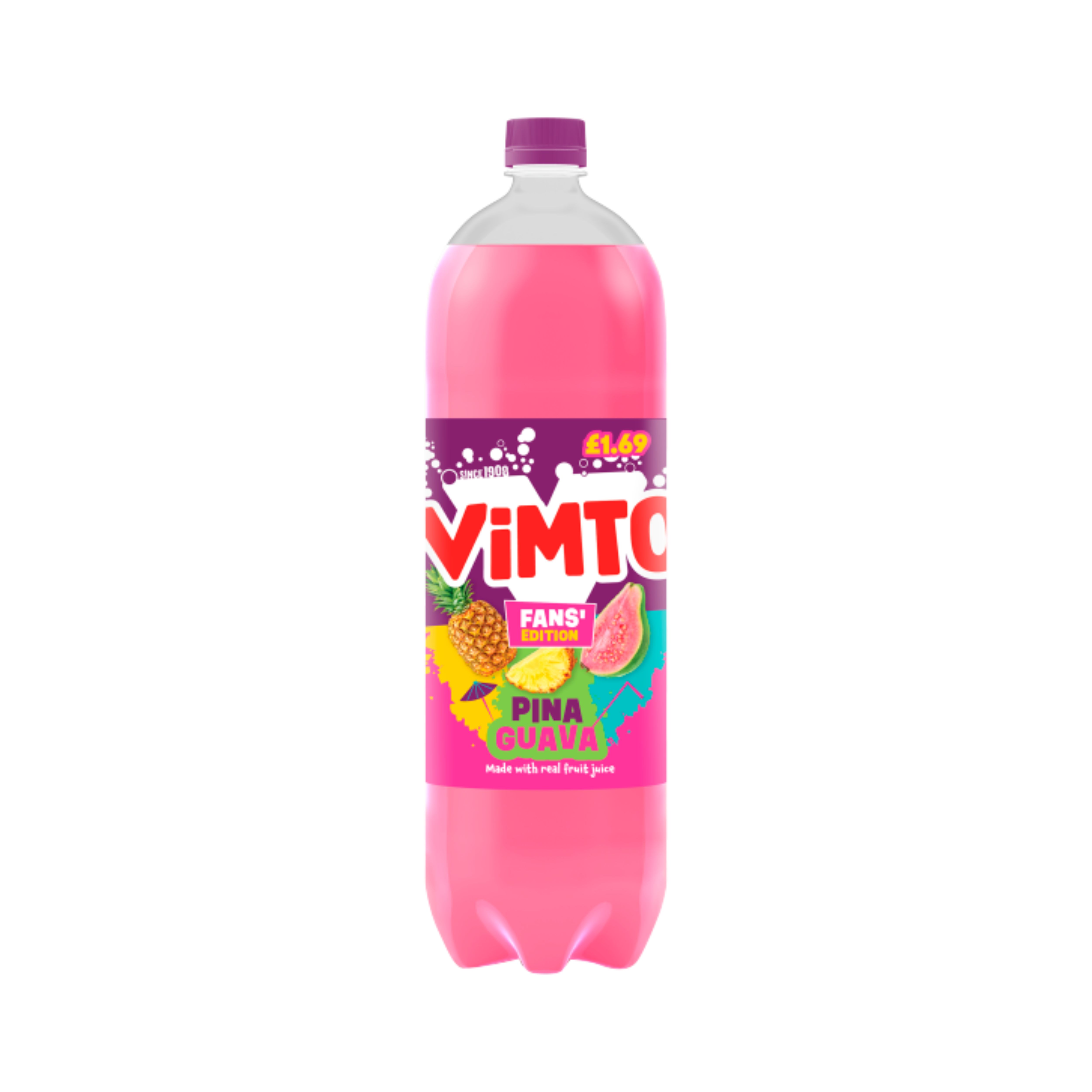 Vimto Fizzy Pina Guava PM £1.69 2Ltr NEW
