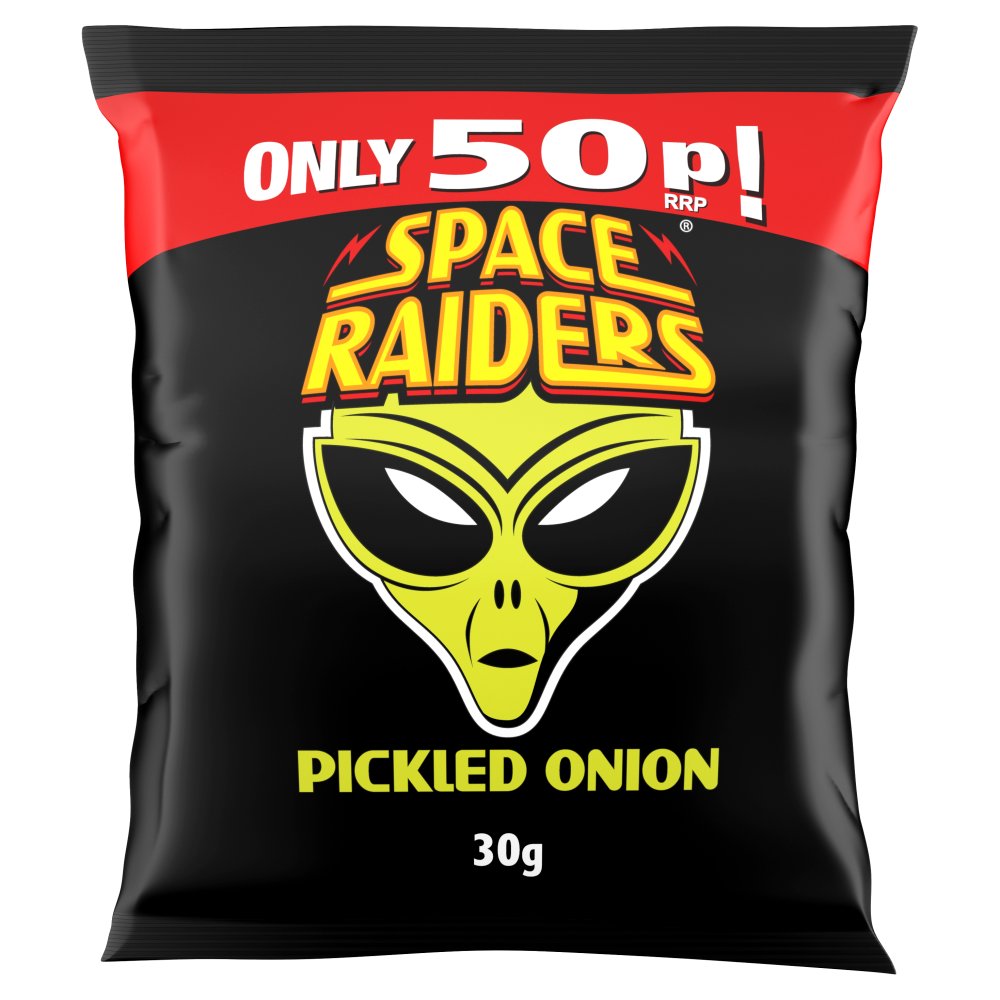 Space Raiders Pickled Onion Crisps PM 50p 30g