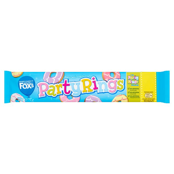 Foxs Party Iced Rings PM £1.29 125g