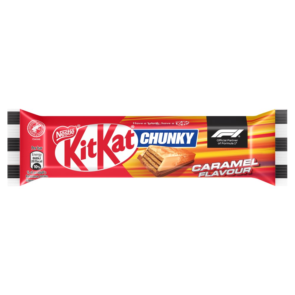KitKat F1 Chunky Caramel Milk Chocolate 40g NEW