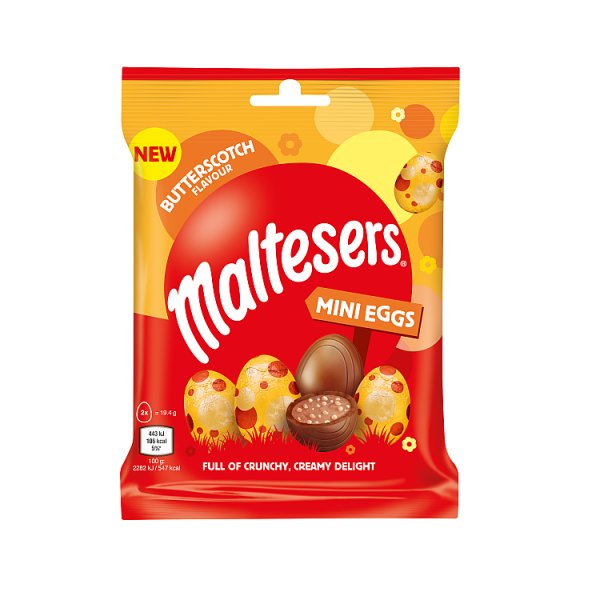 Maltesers Mini Eggs Butterscotch 77g NEW (HS)