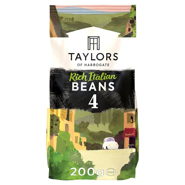 Taylors of Harrogate Rich Italian Beans Roast Coffee 200g (HS)