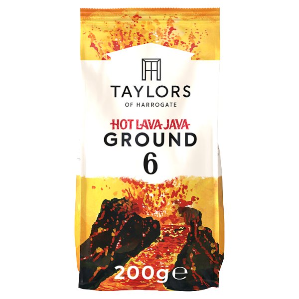 Taylors of Harrogate Hot Lava Java Ground Roast Coffee 200g (HS)