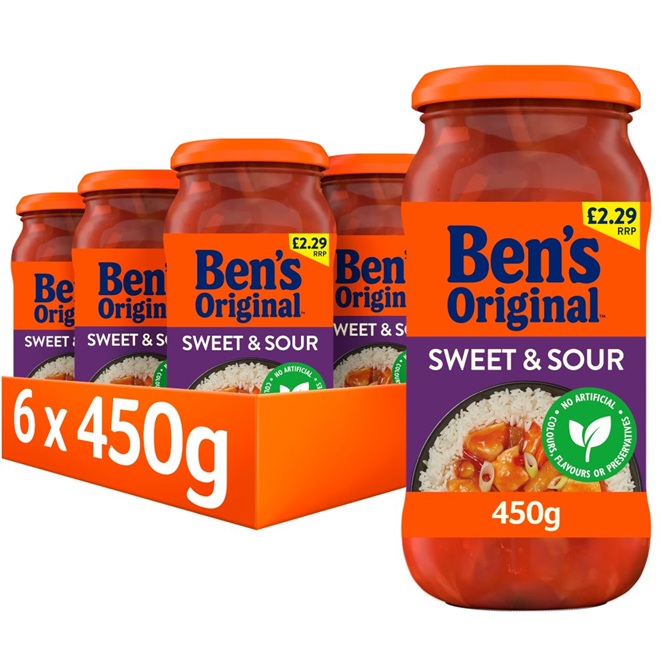 Bens Original Sauce Sweet & Sour PM £2.29 450g