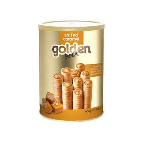 Golden Treat Wafer Roll Salted Caramel 200g