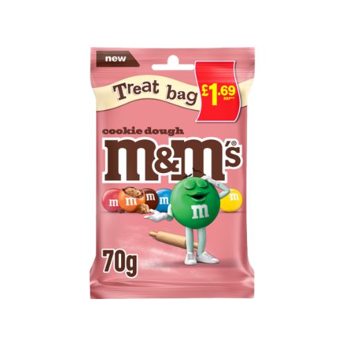 M&Ms Cookie Dough Treat Bag PM £1.69 70g NEW