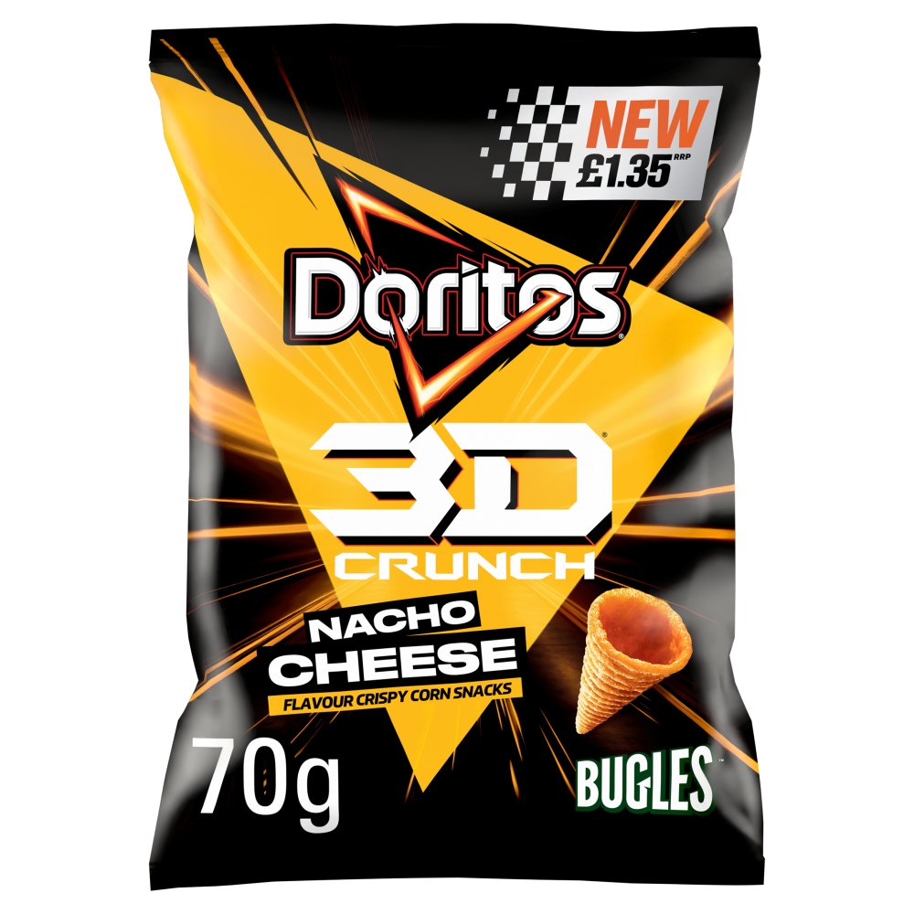 Doritos 3D Nacho Cheese PM £1.35 70g NEW
