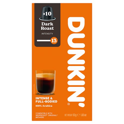 Dunkin Dark Roast 10s 52g NEW