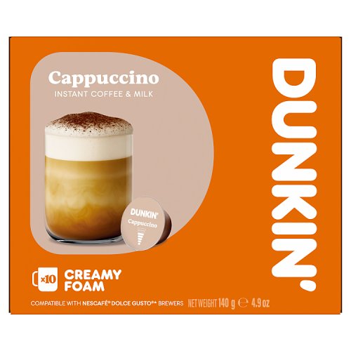 Dunkin Cappuccino Creamy Foam 10s 140g NEW
