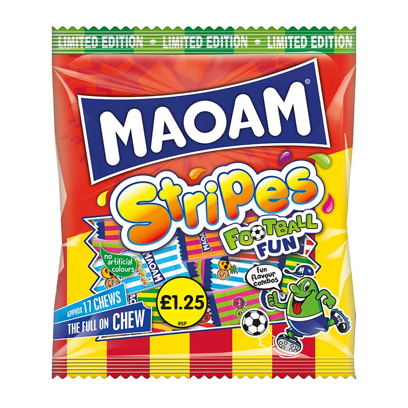 Haribo Bag Maoam Stripes Football Fun PM £1.25 140g NEW