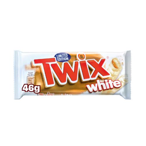 Twix White Chocolate Biscuit Twin Bars 46g