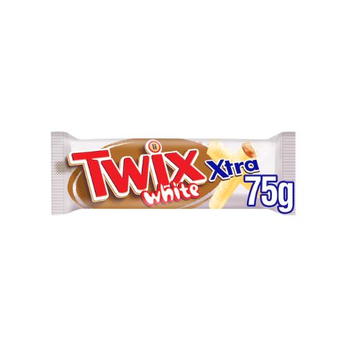 Twix Xtra White Chocolate Biscuit Twin Bars 75g
