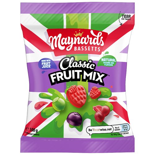 Maynards Bassetts Classic Fruit Mix 100g