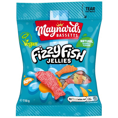 Maynards Bassetts Fizzy Fish 110g