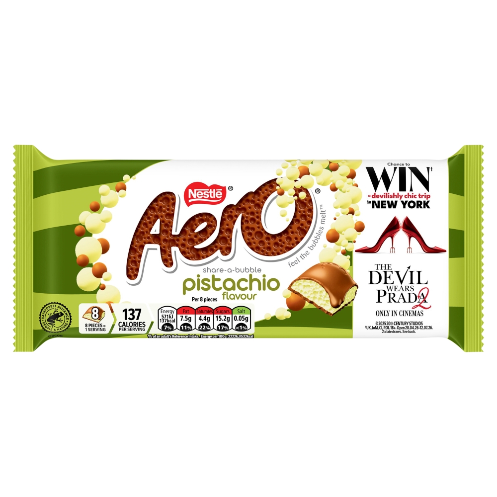 Aero Pistachio Sharing Block 90g NEW
