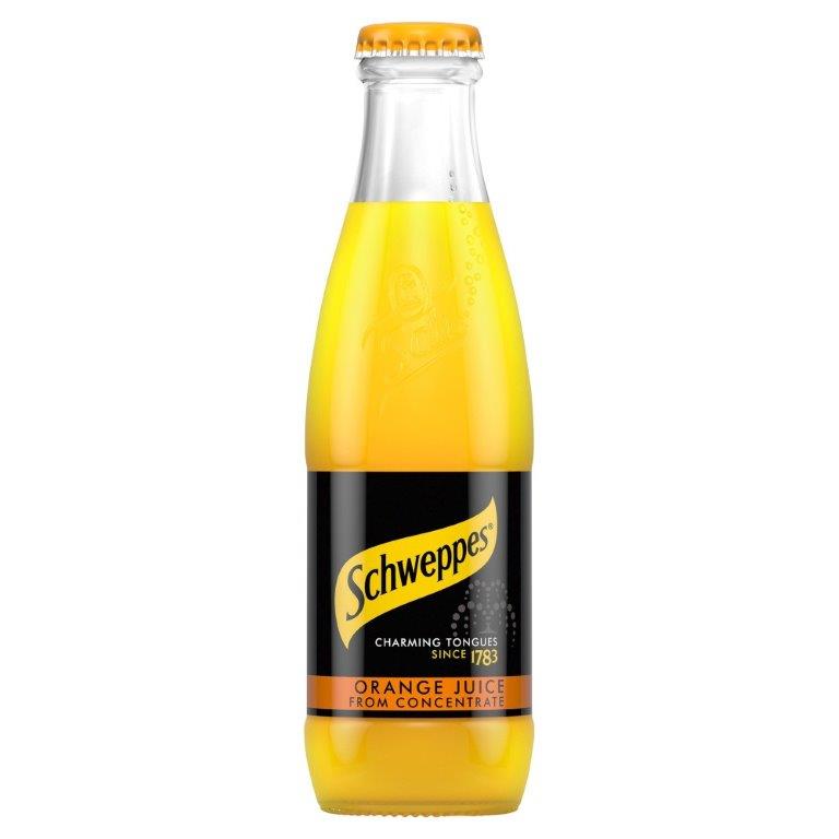 Schweppes Orange Juice Glass 200ml