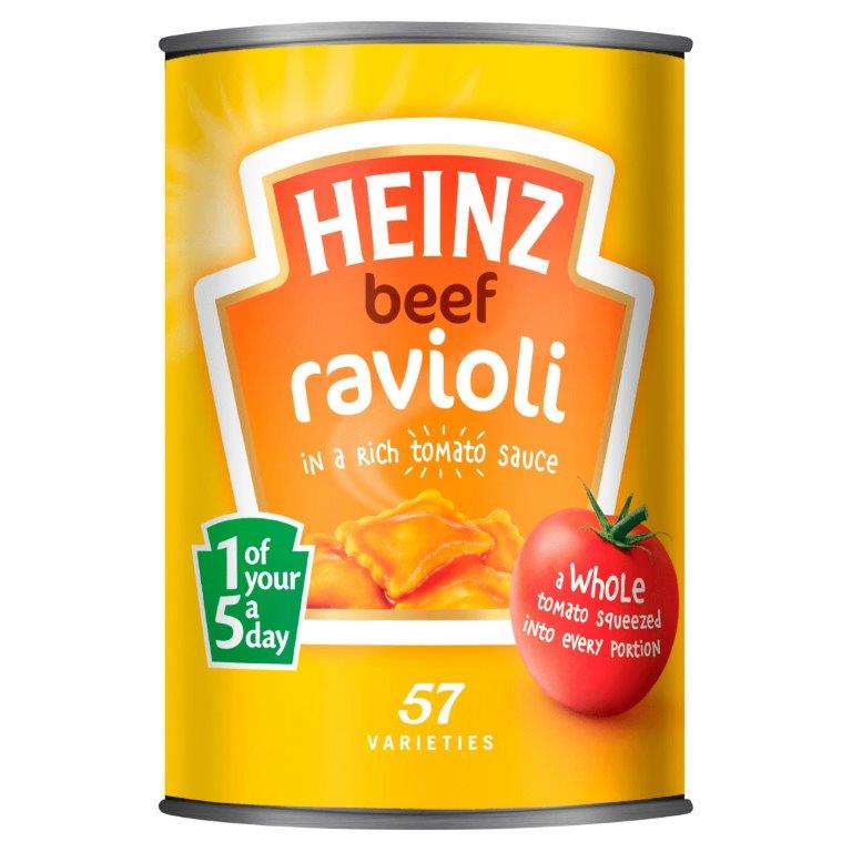 Heinz Beef Ravioli In Tomato Sauce 400g 