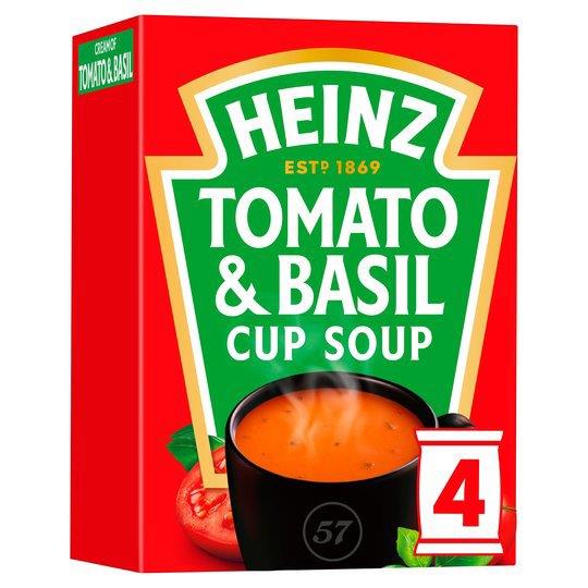 Heinz Cup Soup Tomato Basil 4pk (4 x 88g) 