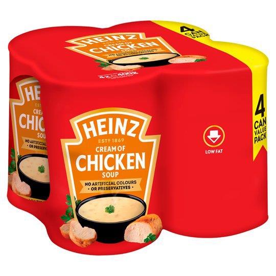 Heinz Soup Can Chicken 4pk (4 x 400g) 