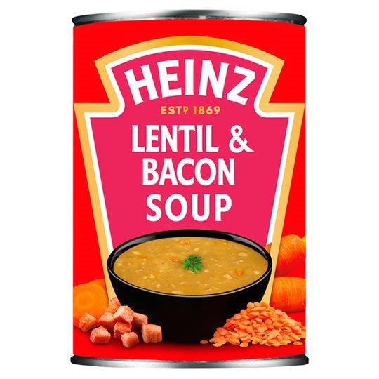 Heinz Soup Can Lentil & Bacon 400g 