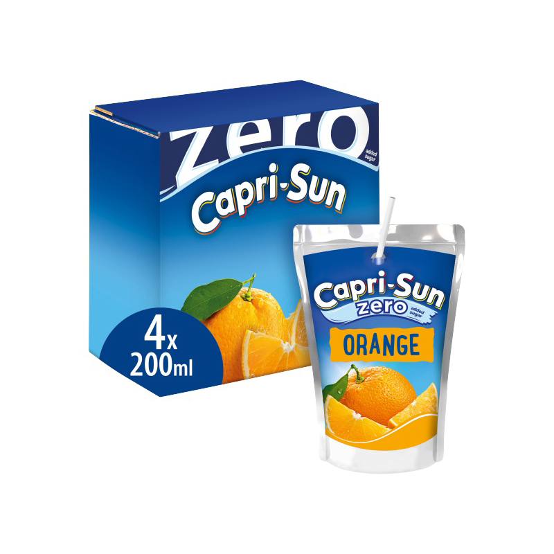 Capri Sun Zero Orange 4pk (4 x 200ml)