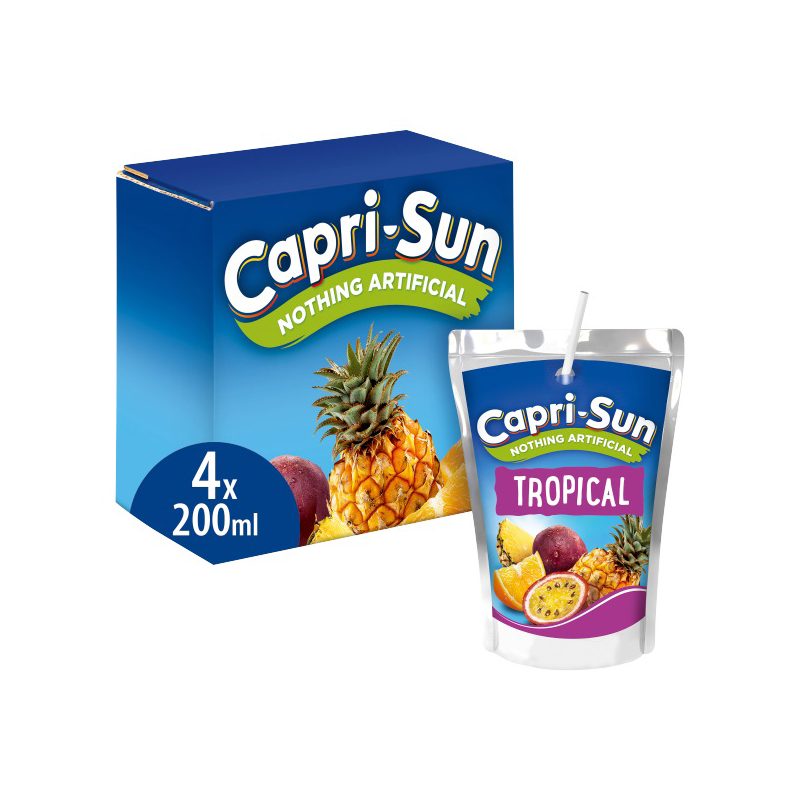 Capri Sun Tropical 200ml 4pk (4 x 200ml)