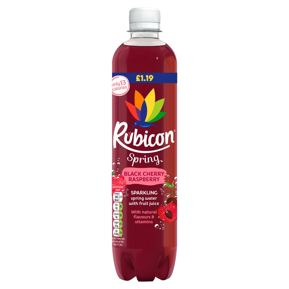 Rubicon Spring Still Black Cherry & Raspberry PM £1.29 500ml