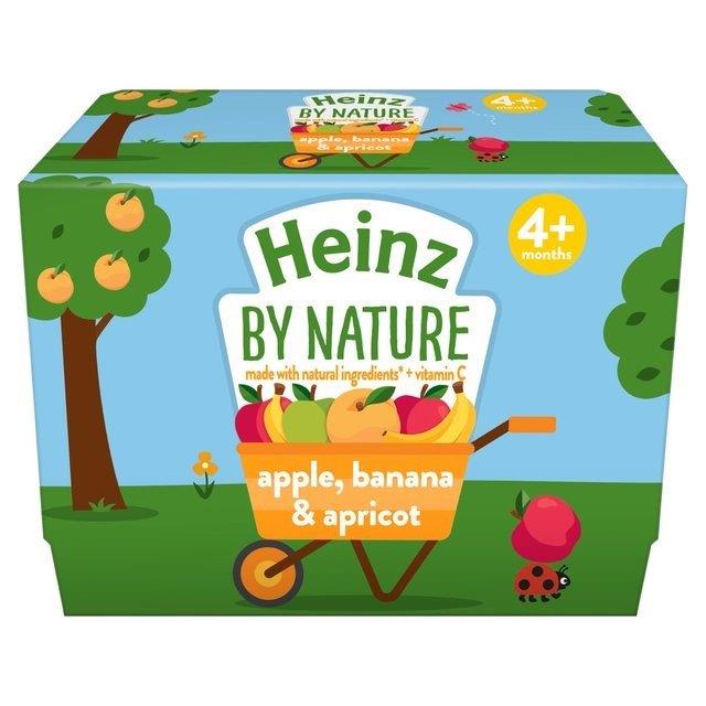 Heinz Pot 6m+ Yoghurt Apple, Banana & Apricot 4pk (4 x 100g) 