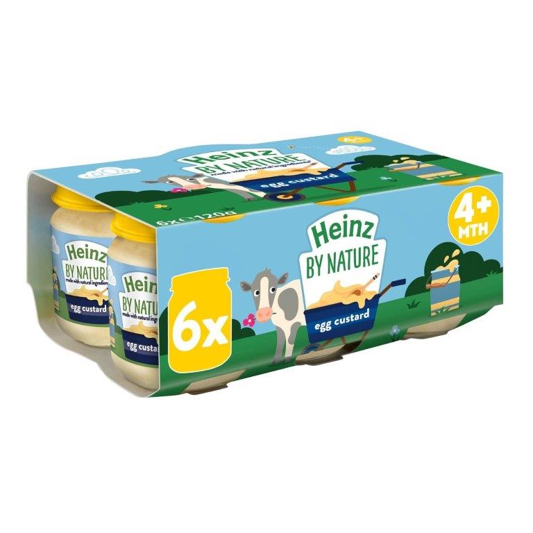 Heinz Jar Pudding Egg Custard Rice 6pk (6 x 120g) 
