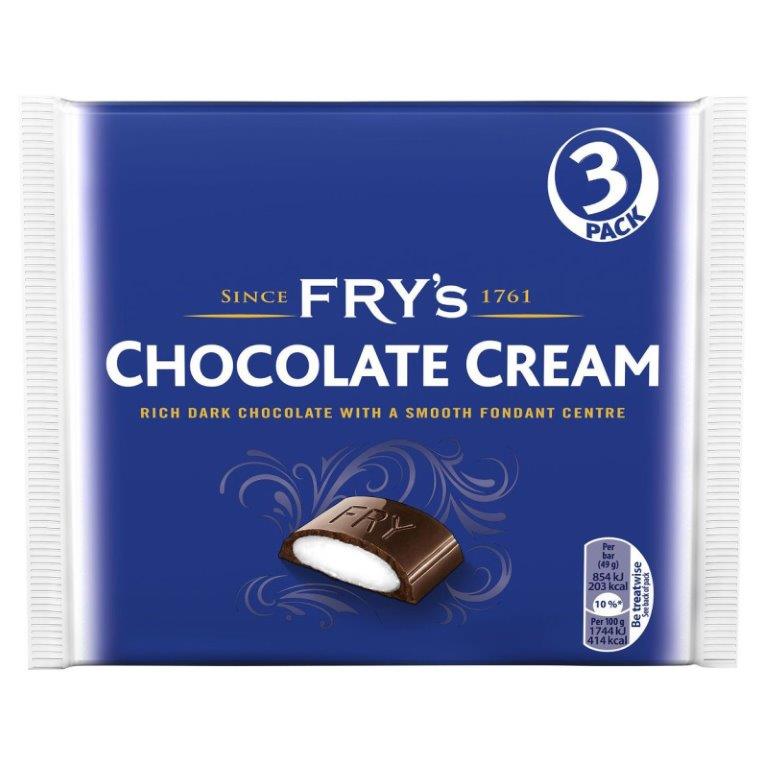 Frys Cream Chocolate 3pk (3 x 49g) 147g