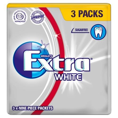 Extra 3pk White Sugar Free 9 (3 x 9pcs)