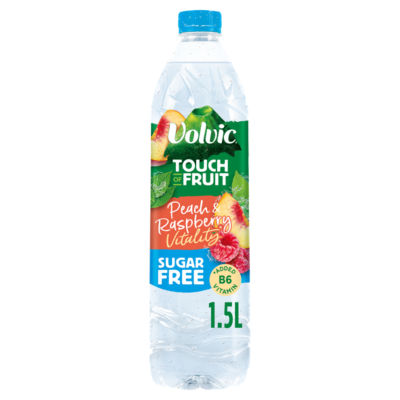 Volvic TOF Peach & Raspberry Sugar Free 1.5Ltr