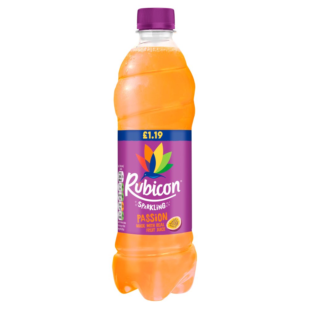 Rubicon Sparkling Passion Fruit PM £1.29 500ml