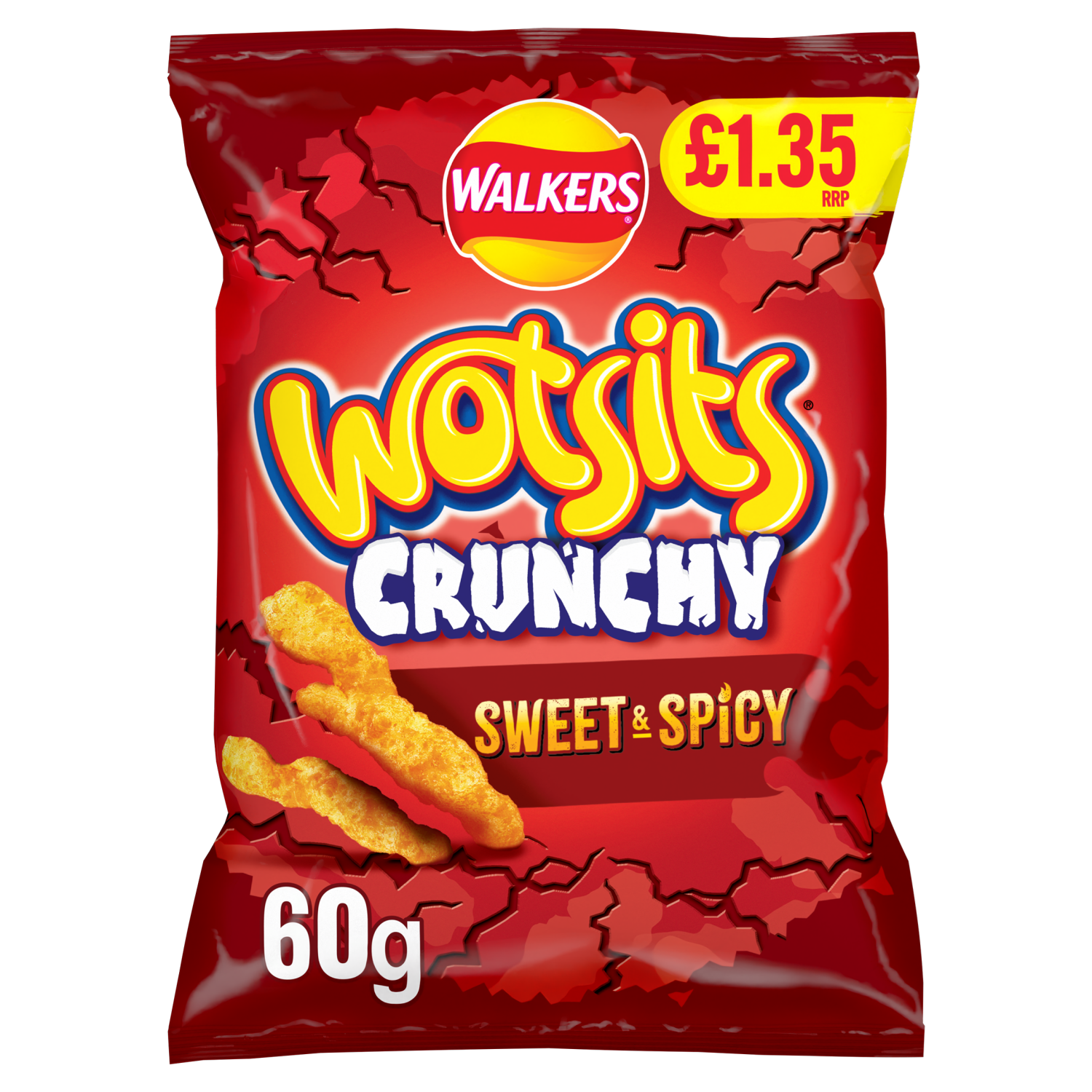 Walkers Bag Wotsits Crunchy Cheese Snacks PM £1.35 60g