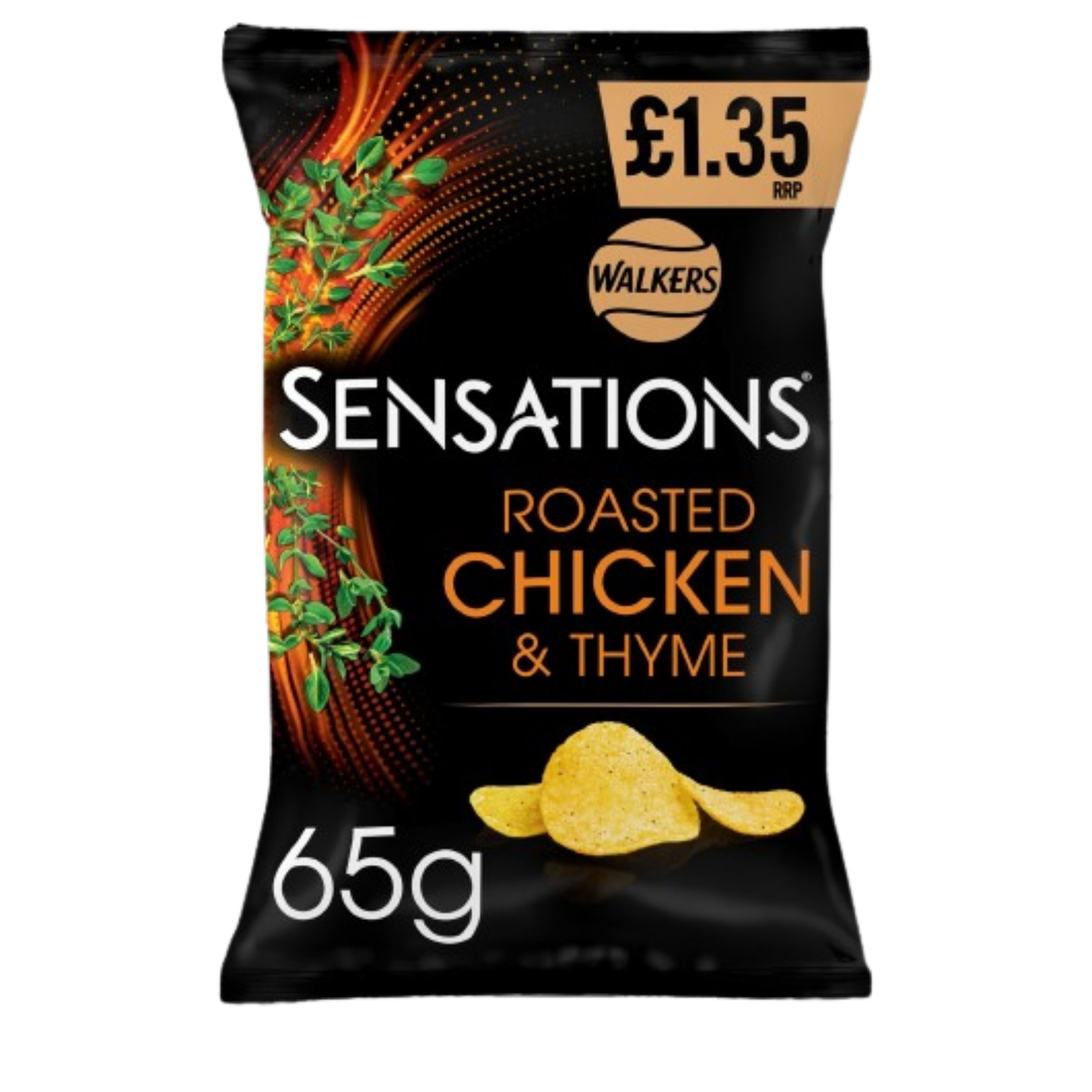 Walkers Sensations Roasted Chicken & Thyme PM £1.35 65g