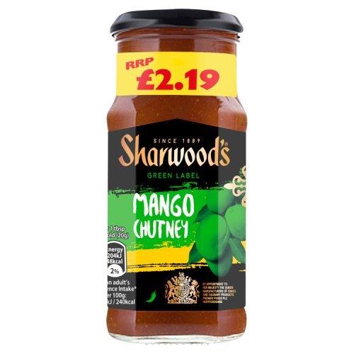 (DELIST) Sharwood Chutney Green Label PM £2.19 227g