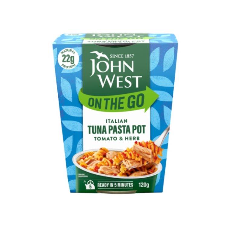 (DELIST) John West Tuna On The Go Italian Pasta Pot 120g 