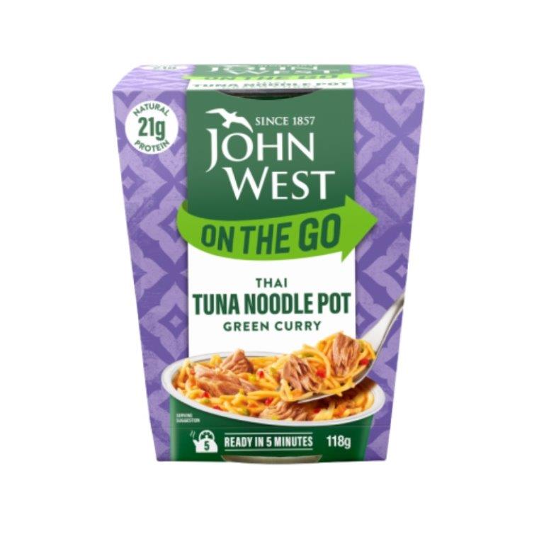 (DELIST) John West Tuna On The Go Thai Noodles Pot 120g 