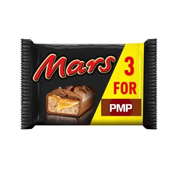 (STANDARD) Mars Snack Size 3pk PM £1.35 (3 x 39.4g) 118.2g