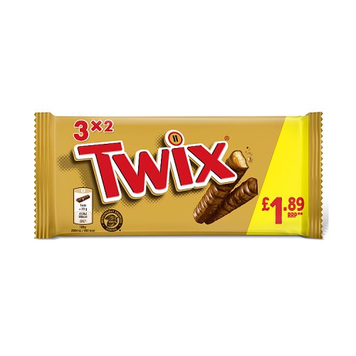 Twix Snack Size 3pk (3 x 40g) PM £1.89