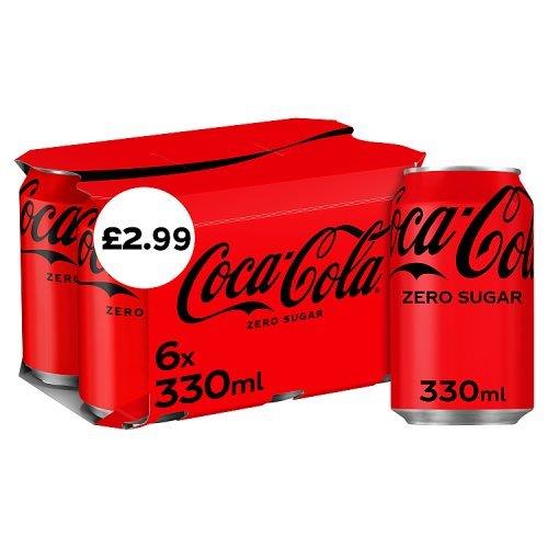 Coke Zero 6pk (6 x 330ml) PMP