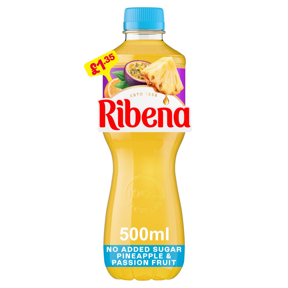 Ribena Pineapple & Passionfruit PM £1.35 500ml