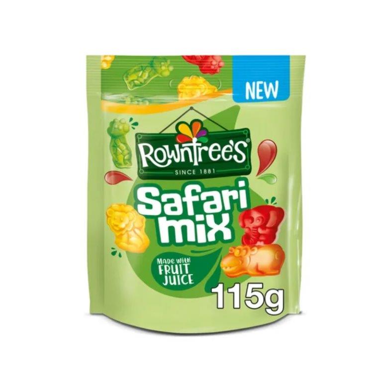 (STANDARD) Rowntrees Safari Mix Pouch 115g