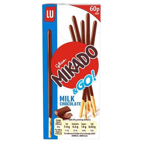 (DISCONTINUED) Lu Mikado Go Milk Chocolate PM 60p 39g
