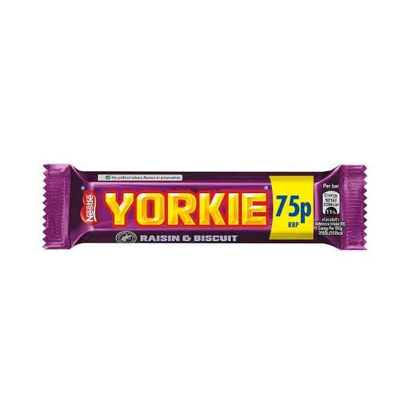 (STANDARD) Yorkie Raisin & Biscuit PM 75p 44g