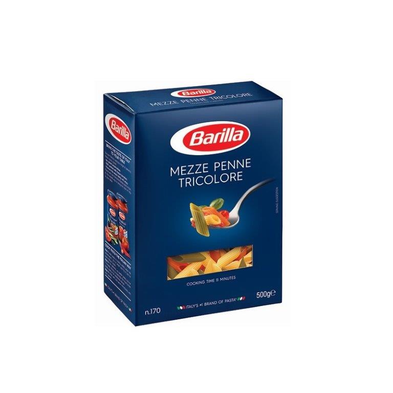 (STANDARD) Barilla Mezze Penne Tricolore 500g